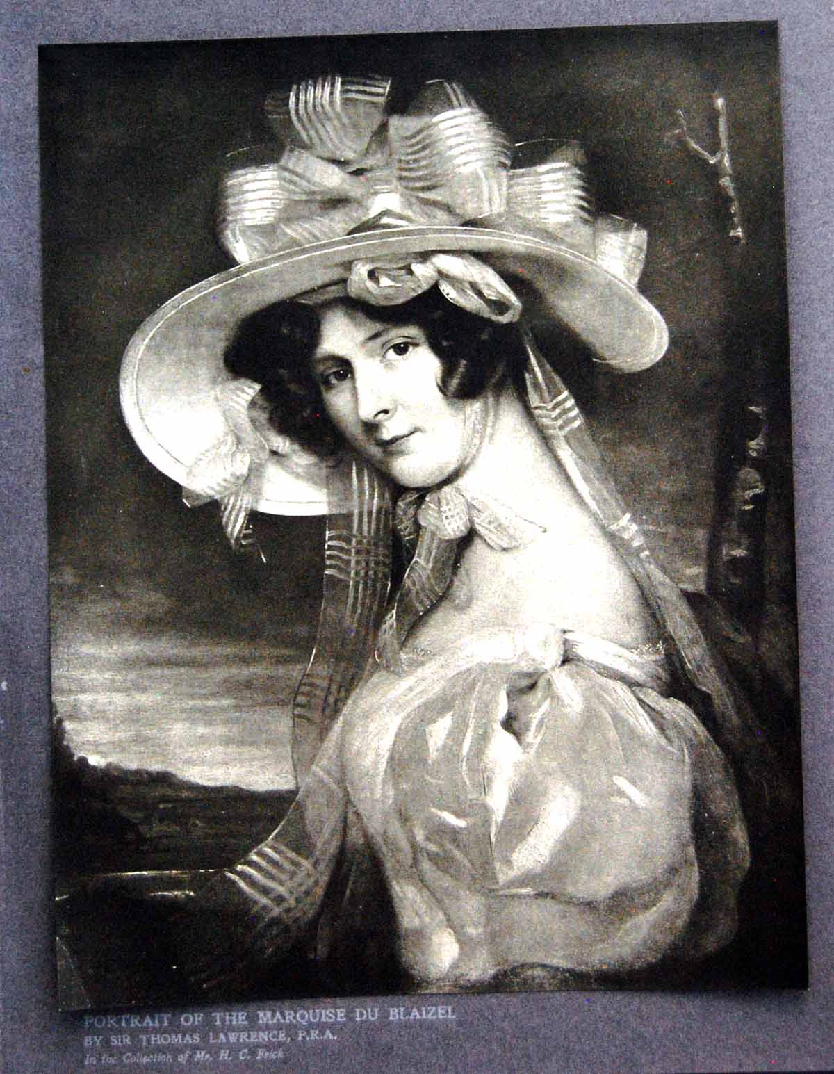 Antique Old Print Portrait The Marquise Du Blaizel Sir Thomas Lawrence 1912