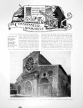 Antique Print Bookshelf S. Maria Maggiore-Toscanella CampanilePages 1913