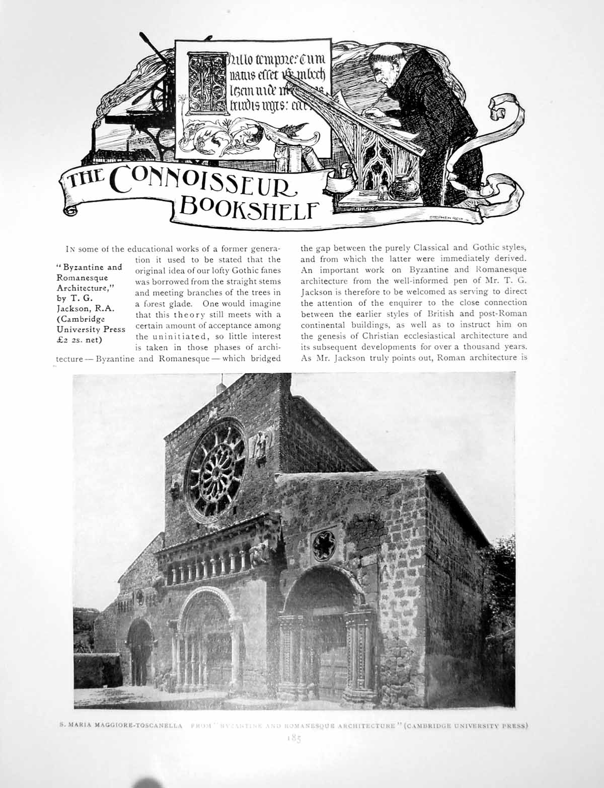 Antique Print Bookshelf S. Maria Maggiore-Toscanella CampanilePages 1913
