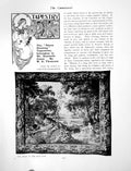 Antique Old Print Diana Hunting Tapestries Belonging Mr K JonesPages 1913