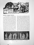 Antique Old Print Historic English Potteries Plaque By WedgewoodPages 1913