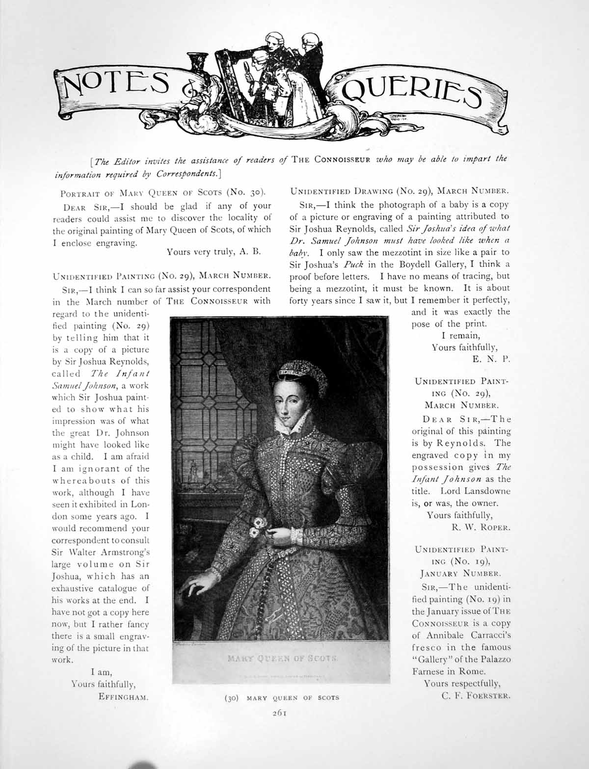 Antique Old Print Queries Mary Queen Scots Unidentified PaintingPage 1913