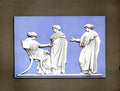 Old Antique Print Wedgewood Plaque Penelope And Maidens John Flaxman 1913 20th