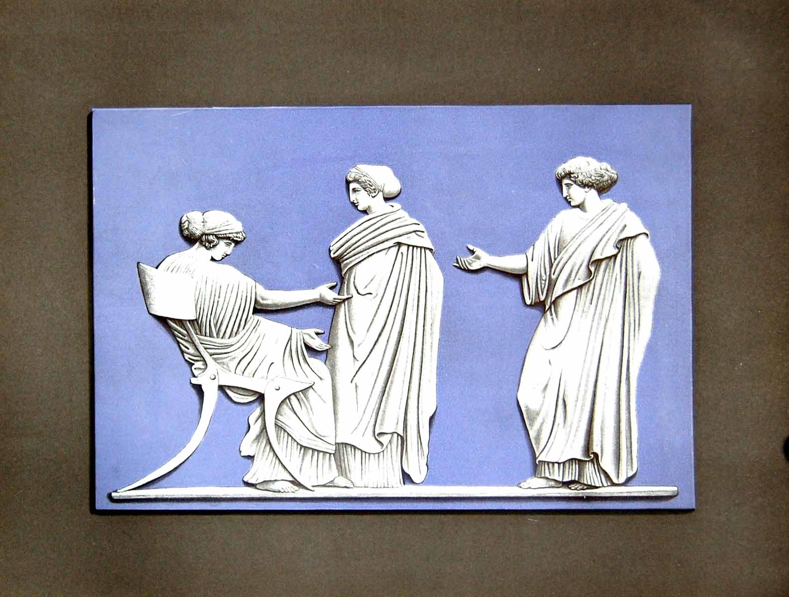 Old Antique Print Wedgewood Plaque Penelope And Maidens John Flaxman 1913 20th