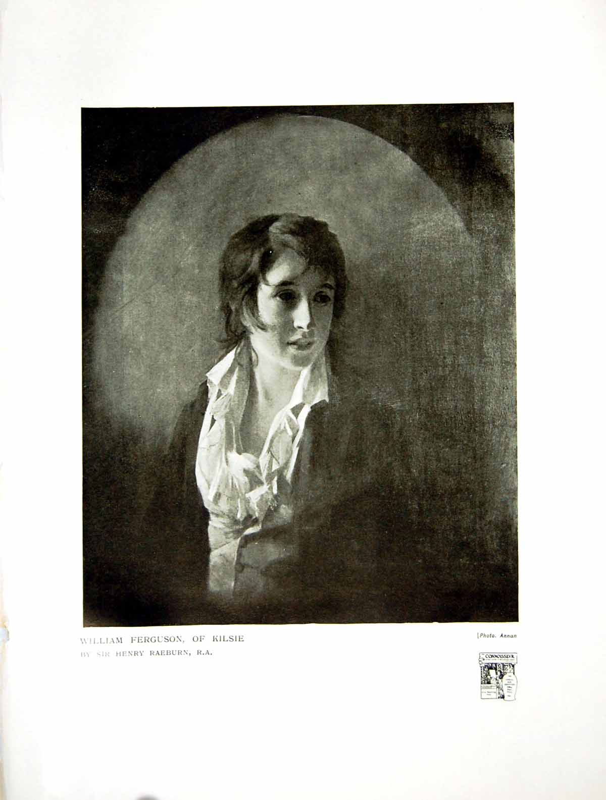Original Old Antique Print William Ferguson Kilsie By Sir Henry Raeburn 1913