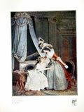 Old Print L'Indiscretion After Lavreince By Janinet Two Ladies Note 1913 20th