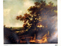 Antique Old Print Landscape Jacob Van Ruysdael Possession Dr T Fisher 1913 20th