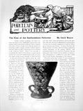 Antique Old Print Rise The Staffordshire Potteries Tyg Toft DishPages 1914