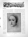 Old Antique Print Miscellaneous Chantilly Madame L'EstrangePages 1914