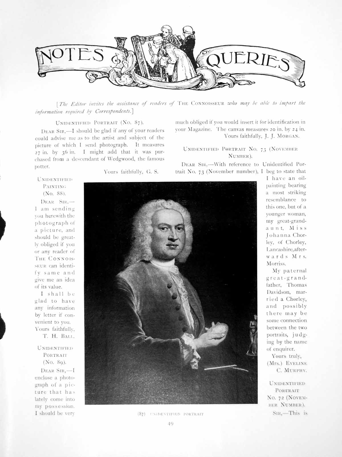 Antique Print Notes Queries Unidentified Portrait S & PaintingPage 1914