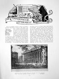 Old Print Bookshelf Remains Temple Neptune Lady With GuitarPages 1914