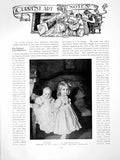 Old Antique Print Current Art Notes Children Arundel CastlePages 1914