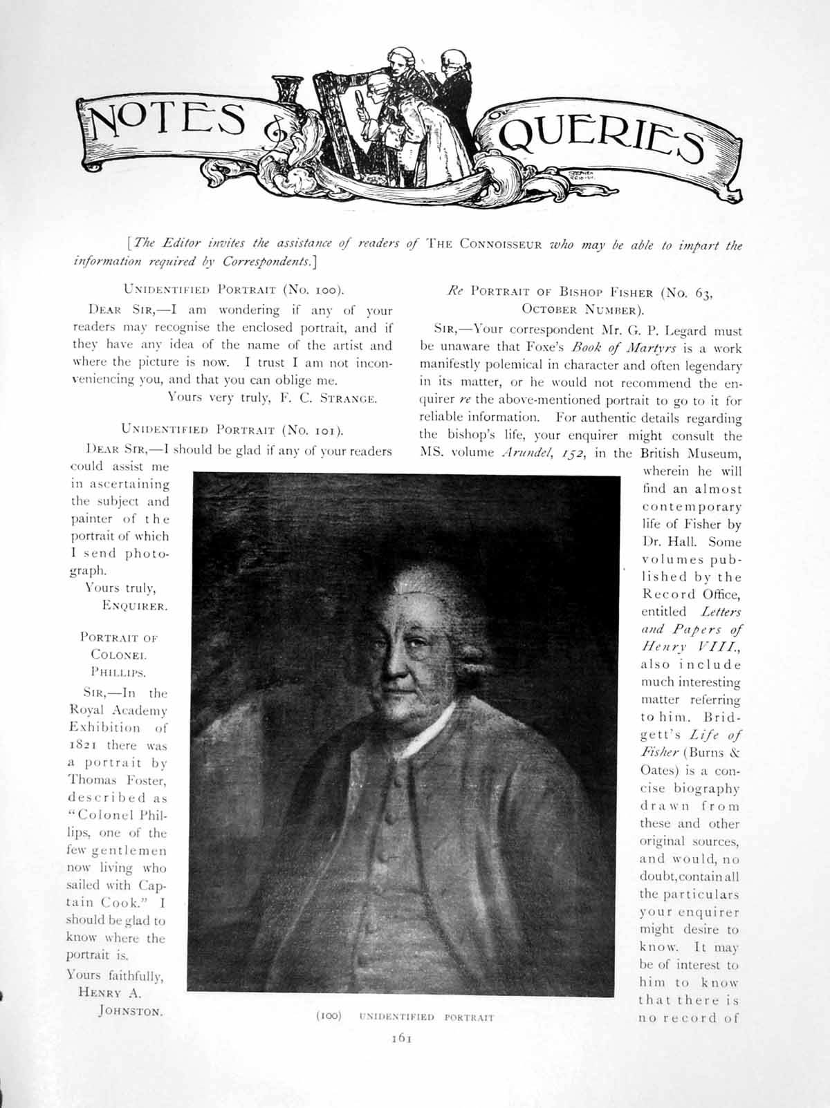 Antique Old Print Notes Queries Unidentified Portraits Man BoyPages 1914