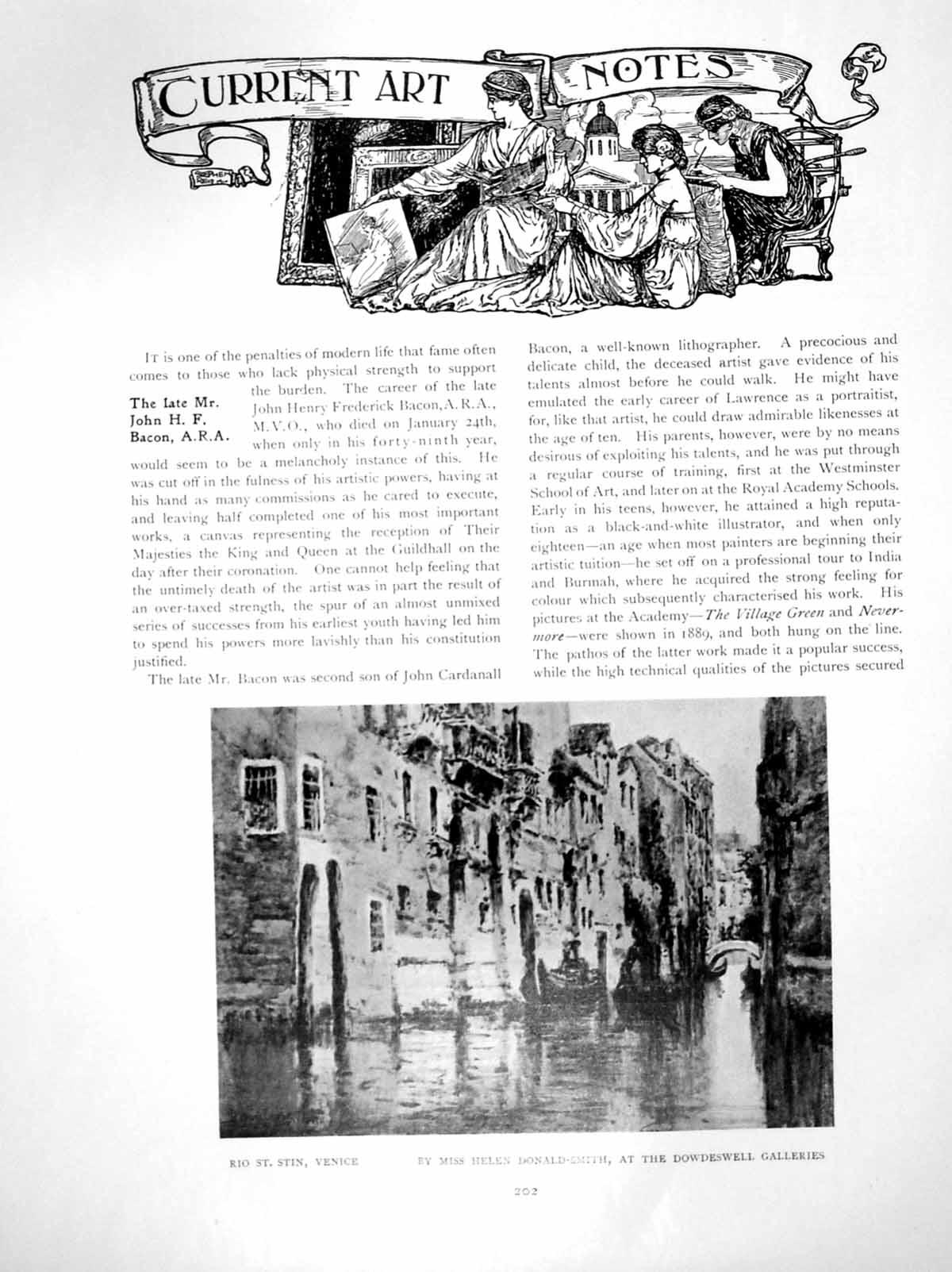 Old Current Art Notes Rio St. Stin Venice Mansion HousePages 1914
