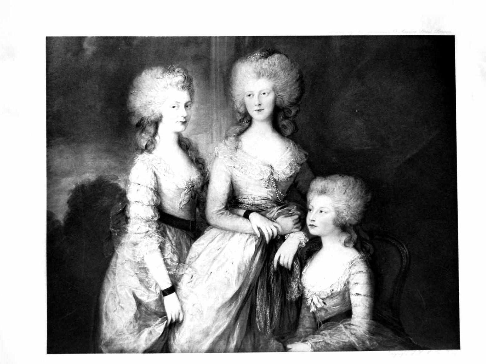 Original Old Antique Print Portraits Princess Royal, Augusta And Elizabeth 1914