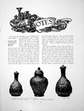 Antique Print Notes Silver-Gilt Vase Marble Bust Isis ArmoirePages 1914