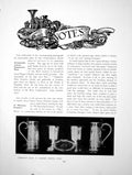 Antique Old Print Notes Communion Plate Standish Church Tea-PoyPages 1914