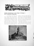 Old Antique Print British Architecture In The Reign George IPages 1914