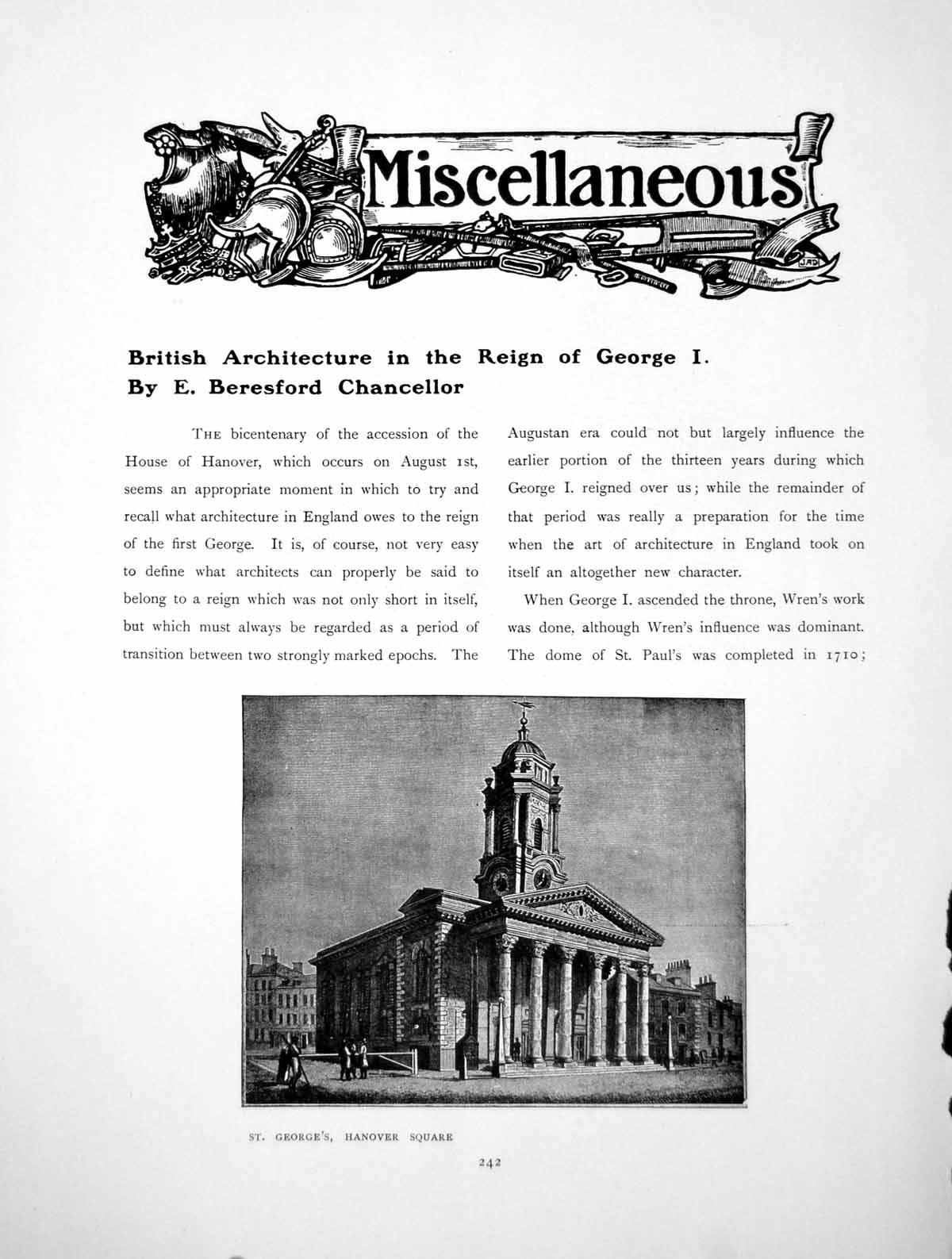 Old Antique Print British Architecture In The Reign George IPages 1914
