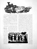 Antique Old Print Notes Interesting Silhouette Portrait A WomanPages 1914