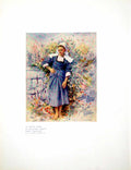 Old Antique Print La Petite Marie By Mortimer Menpes From Brittany 1914 20th