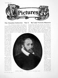 Antique Old Print The Oxenden Collection Part I Unknown PortraitPages 1914