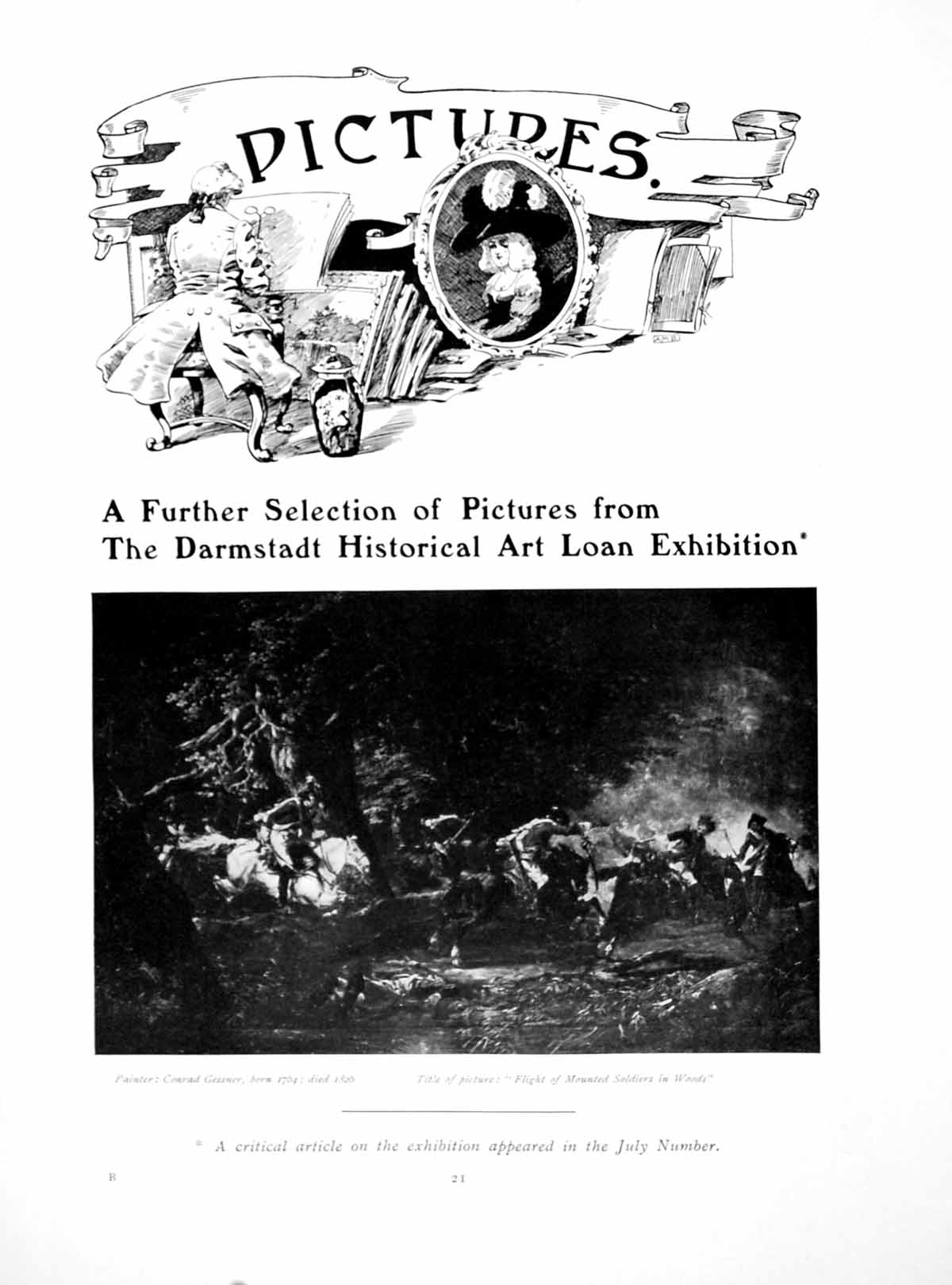 Antique Old Print Pictures From Darmstadt Historical Art LoanPages 1914