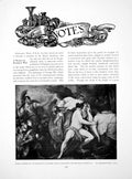 Old Print Notes Thetis Presenting Armour To Achilles PotteryPages 1914