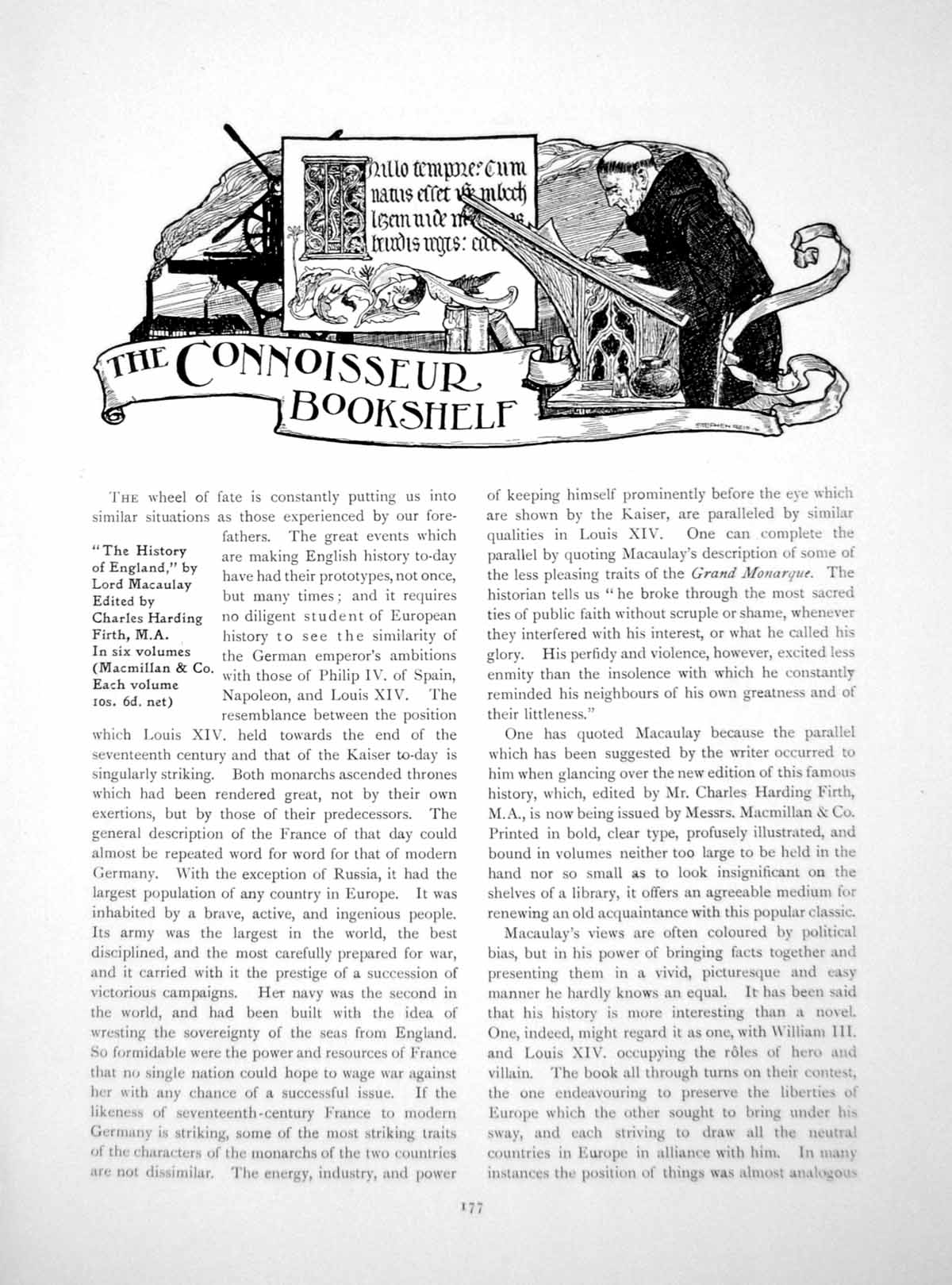 Old Antique Print Bookshelf Countess Sunderland BrandenburgPages 1914