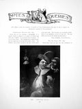 Antique Old Print Notes Queries Unidentified Paintings Sea ChestPages 1915