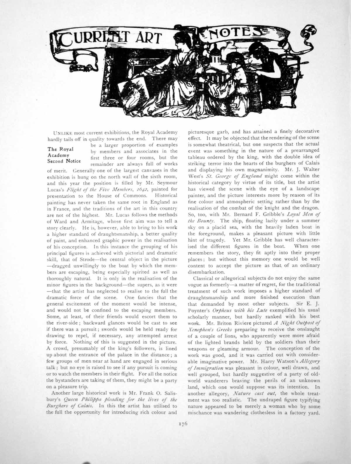 Antique Old Print Art Notes Velvet Cloak James Guthrie Edward ViPages 1915