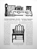 Old Antique Print Years Mahogany Part Xii Chippendale ChairPages 1915