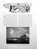 Old Print Art Notes Naval Military Works Chalcedony BottlesPages 1915