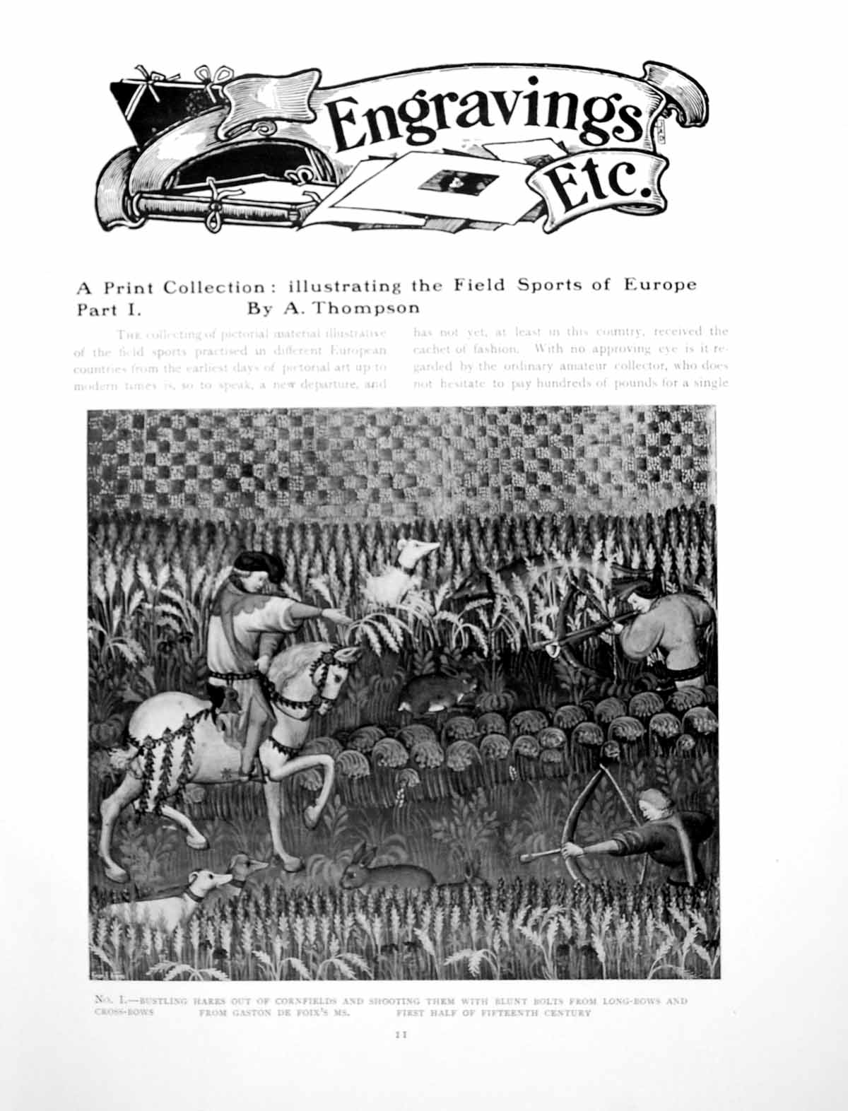 Antique Old Print Collection Illustrating Field Sports EuropePages 1916