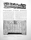 Original Old Antique Print Art Cofferer Furniture Coffer CupboardPages 1916