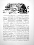 Antique Old Print Bookshelf Gothic Architecture Wymondham ChurchPages 1916