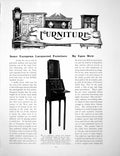 Antique Print Some European Laquered Furniture Dressing TablePages 1916