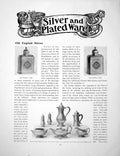 Antique Old Print English Silver Tea-Caddy Queen Anne Coffee PotPages 1916
