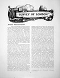 Antique Old Print Survey London Artistic Hamersmith White BearPages 1916