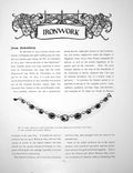 Antique Old Print Ironwork Iron Jewellery Necklace MedallionsPages 1916