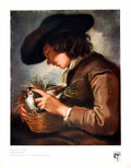 Old Antique Print Boy With Nest French School Possession Wc Johnson 1916 20th