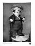 Original Old Antique Print Un Nain A Dwarf Francesco Y Lucientes Goya 1916 20th