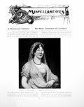 Antique Old Print A Misnamed Portrait James Ramsay Lady ByronPages 1917
