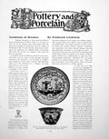 Old Vintage Print Pottery And Porcelain Imitations DresdenPages 1917