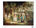 Old Vintage Print Blind Man'S Buff W Ward After George Morland Trees 1917 20th