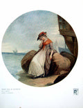 Antique Old Print Sweet Poll Plymouth C Knight After T Stothard Ships 1917 20th