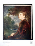 Old Vintage Print A Contemplative Youth Ch Hodges After J Reyns Boy 1917 20th