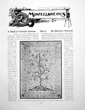 Old Vintage Print A Book ed Cottons Part I Indian CoverlidPages 1918