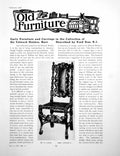 Antique Print Early Furniture Carvings Collection Edward HenPages 1918