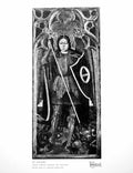Original Old Vintage Print St. Michael South French School Xv. Century 1918